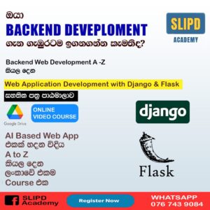 Web application development with django and flask